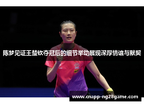陈梦见证王楚钦夺冠后的细节举动展现深厚情谊与默契 陈梦见证王楚钦夺冠后的细节举动展现深厚情谊与默契