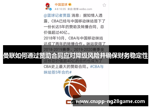 曼联如何通过赞助合同应对降级风险并确保财务稳定性 曼联如何通过赞助合同应对降级风险并确保财务稳定性